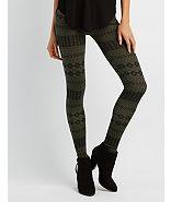Charlotte Russe Printed Leggings