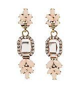 Charlotte Russe Gemstone Cluster Drop Earrings