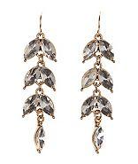Charlotte Russe Faceted Stone Drop Earrings