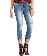 Charlotte Russe Refuge Medium Wash "best Boyfriend" Jeans