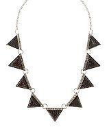 Charlotte Russe Rhinestone Triangles Statement Necklace