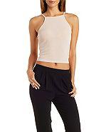 Charlotte Russe Shimmery Crop Top