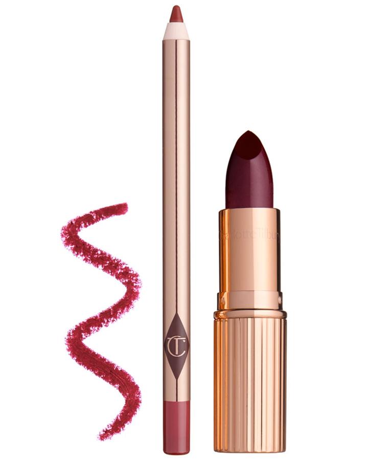 Charlotte Tilbury Lucious Lip Slick Crimson - Lip Set