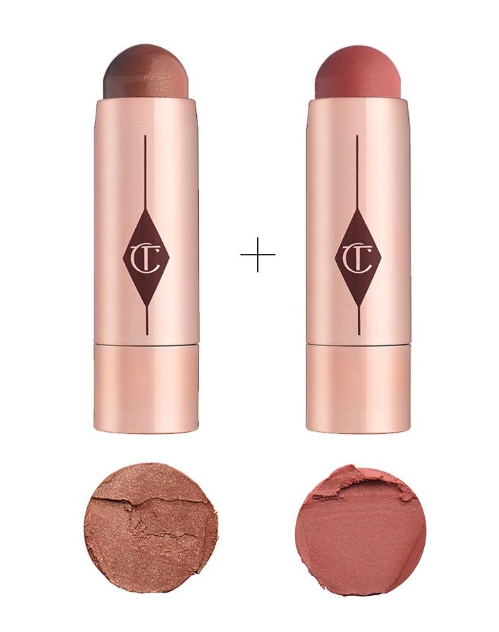 Charlotte Tilbury Beach Stick Bronze + Blush Kit - Ibiza & Formentera - Lip And Cheek Colour