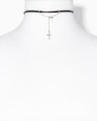 Charming Charlie Cross Duo Choker Necklace