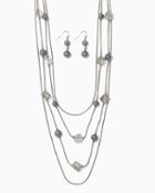 Charming Charlie Rhea Faceted Necklace Set