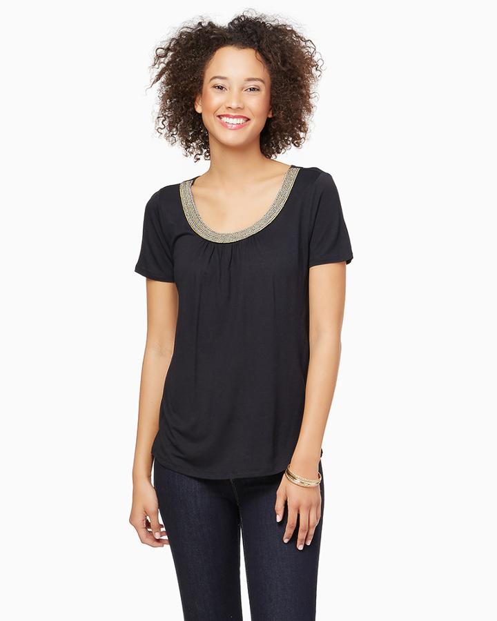 Charming Charlie Stasia Shimmer Tee