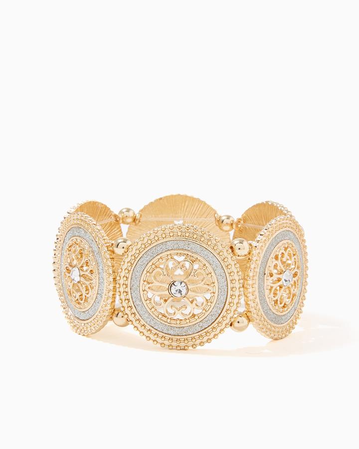 Charming Charlie Filigree & Stardust Stretch Bracelet