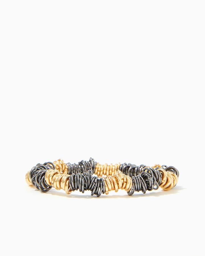 Charming Charlie Mari Mixed Rings Bracelet