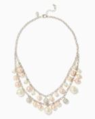 Charming Charlie Tonal Pearl Layered Necklace