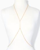 Charming Charlie Crystal Space Layered Necklace