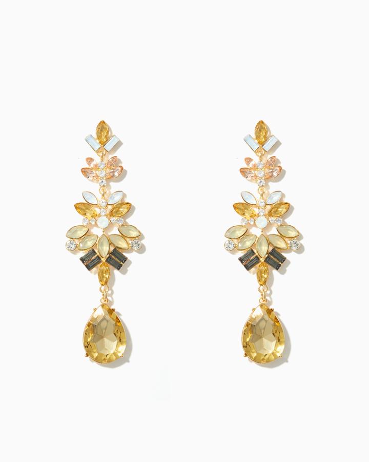 Charming Charlie Stone Brilliant Statement Earrings