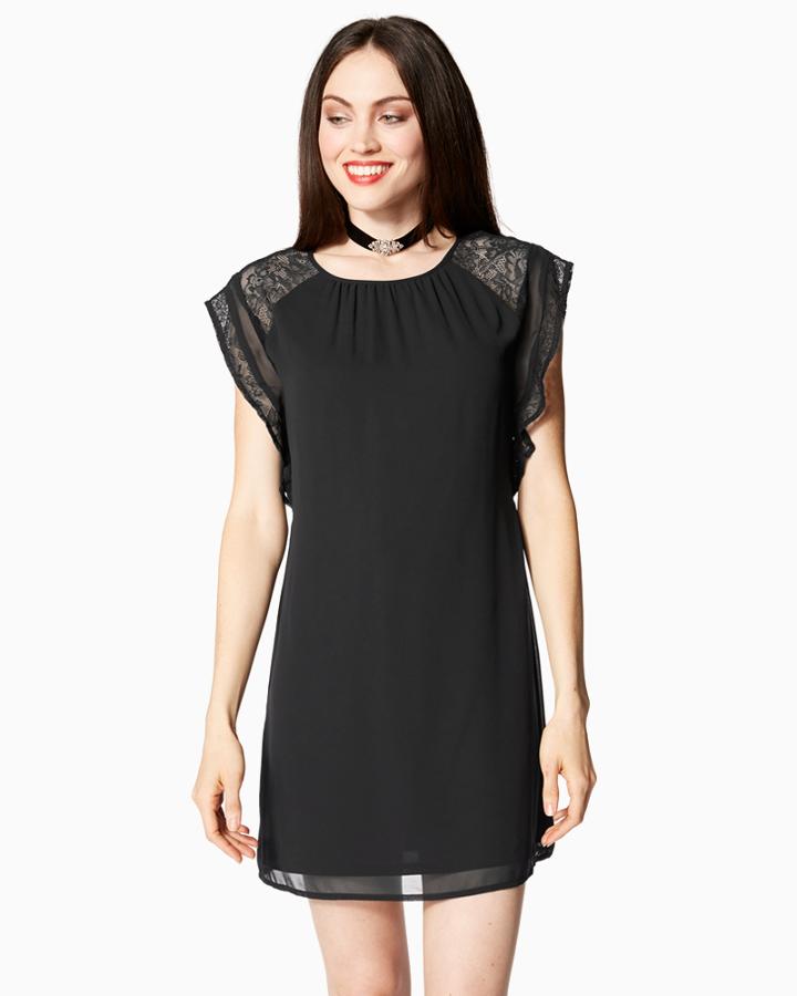 Charming Charlie Flutter Lace Dress