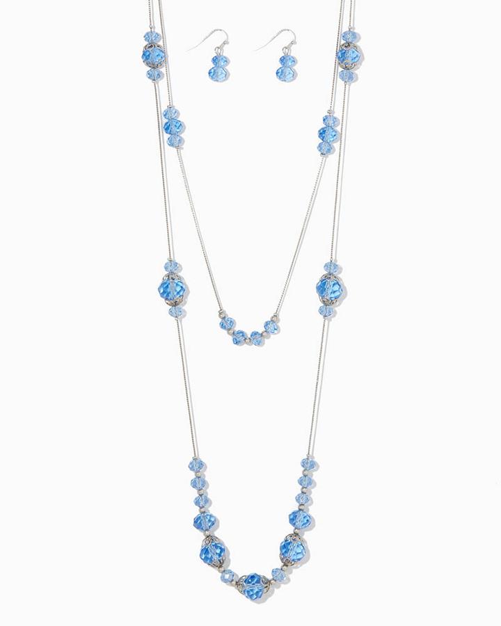 Charming Charlie Royal Illusion Necklace Set