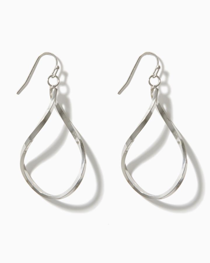 Charming Charlie Twisted Open Teardrop Hoops