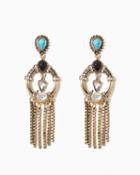 Charming Charlie Dramatic Stones Statement Earrings