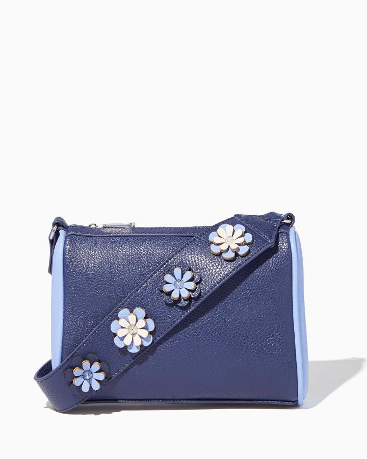Charming Charlie Flower Power Guitar Strap Crossbody