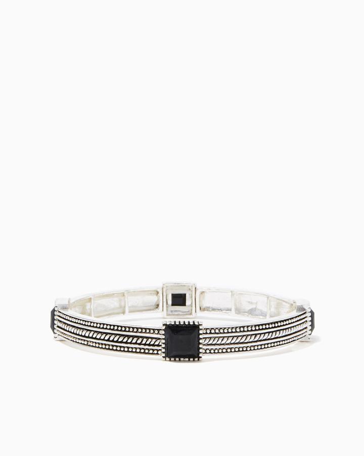 Charming Charlie Textured Message Stretch Bracelet