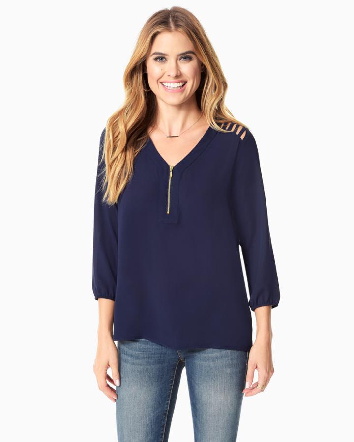 Charming Charlie Sasha Cutout Blouse
