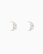 Charming Charlie Pav Crescent Moon Earrings