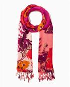 Charming Charlie Floral Pashmina-style Scarf