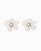 Charming Charlie Chiffon Blossom Earrings