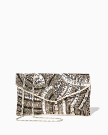Charming Charlie Magnificent Beaded Crossbody Clutch