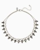 Charming Charlie Faceted Stone Choker Necklace