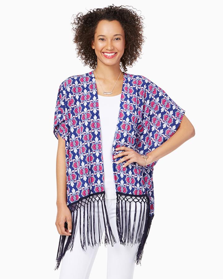 Charming Charlie Petra Fringe Kimono