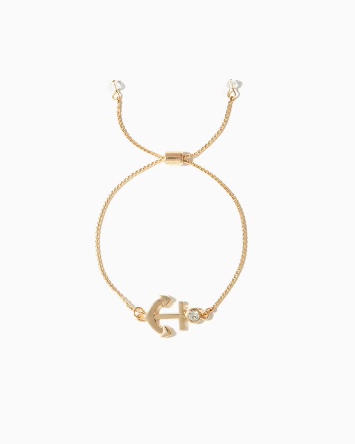 Charming Charlie Anchor Pull Clasp Bracelet