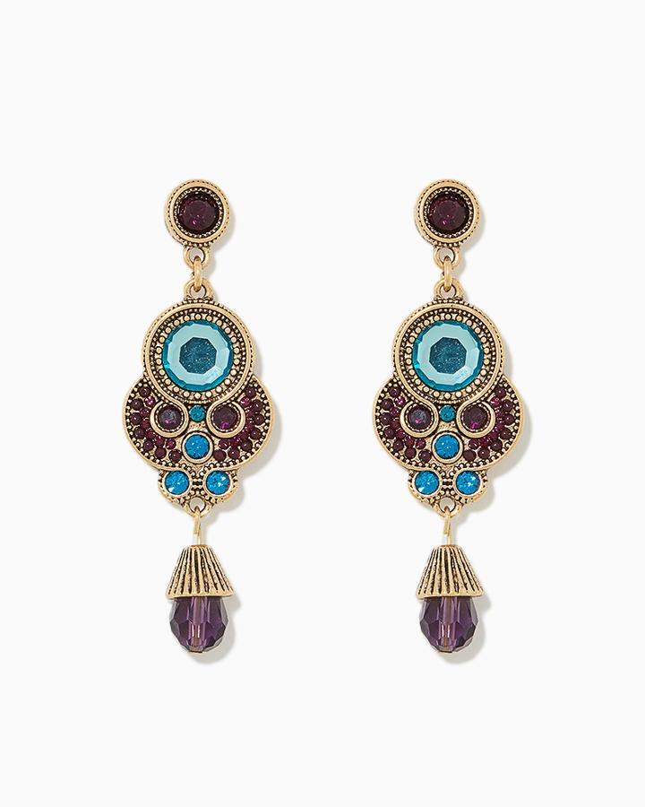 Charming Charlie Antique Shimmer Chandelier Earrings