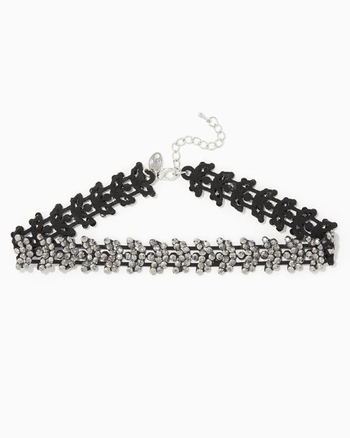 Charming Charlie Sparkling Stone Choker Necklace