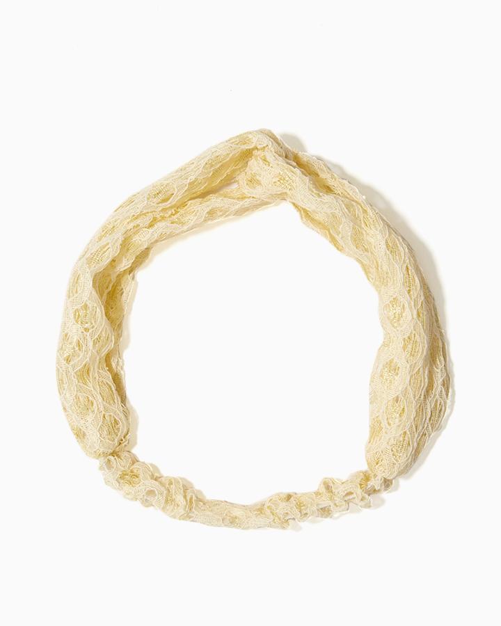 Charming Charlie Shimmering Lace Hair Wrap