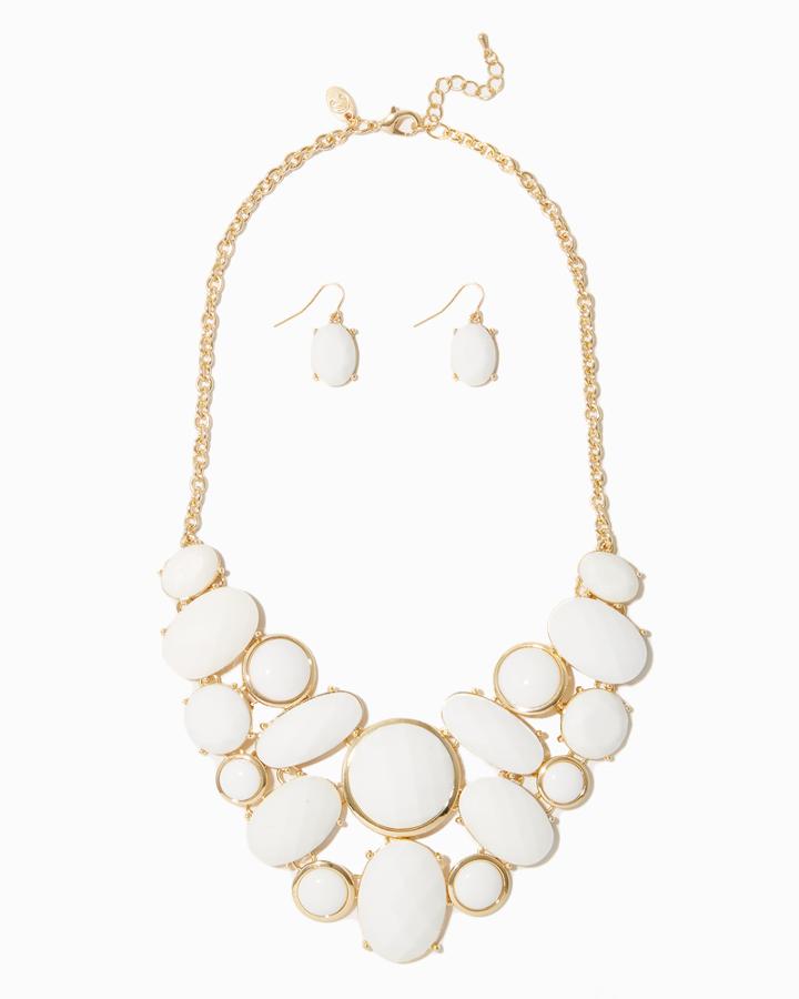 Charming Charlie Flawless Faceted Necklace Set