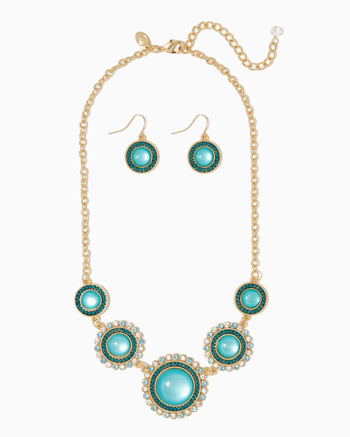 Charming Charlie Sunshine Shimmer Necklace Set