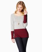Charming Charlie Relaxed Colorblock Top