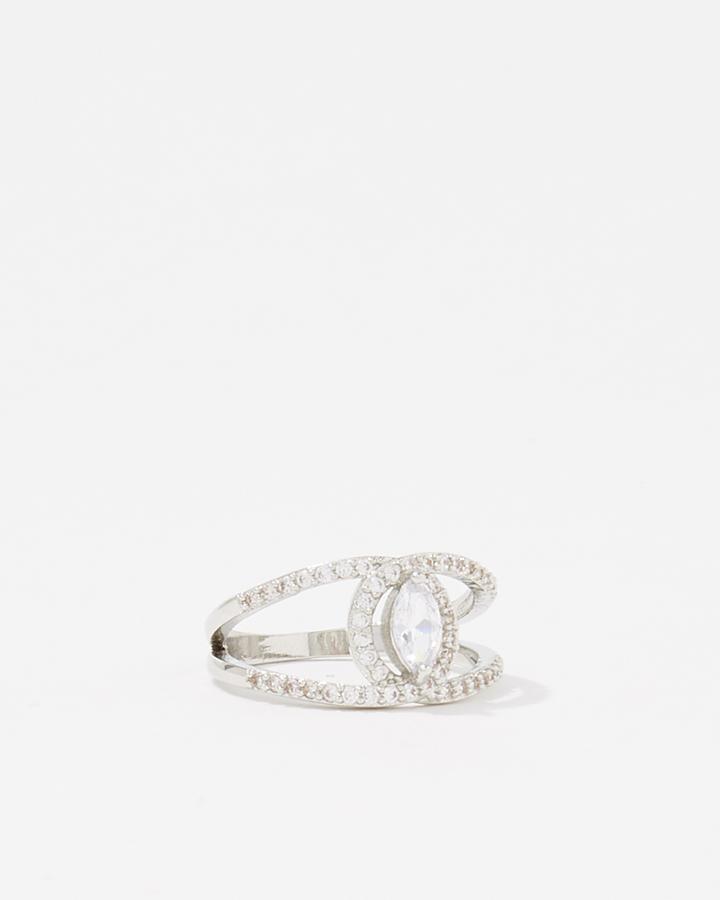 Charming Charlie Pav Nestled Marquise Ring