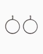 Charming Charlie Metallic Pav Stud Hoops