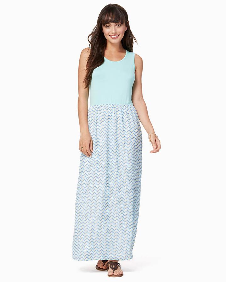Charming Charlie Chic Chevron Maxi Dress