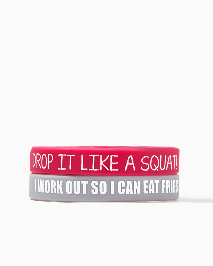 Charming Charlie Drop It Silicone Bracelet Set