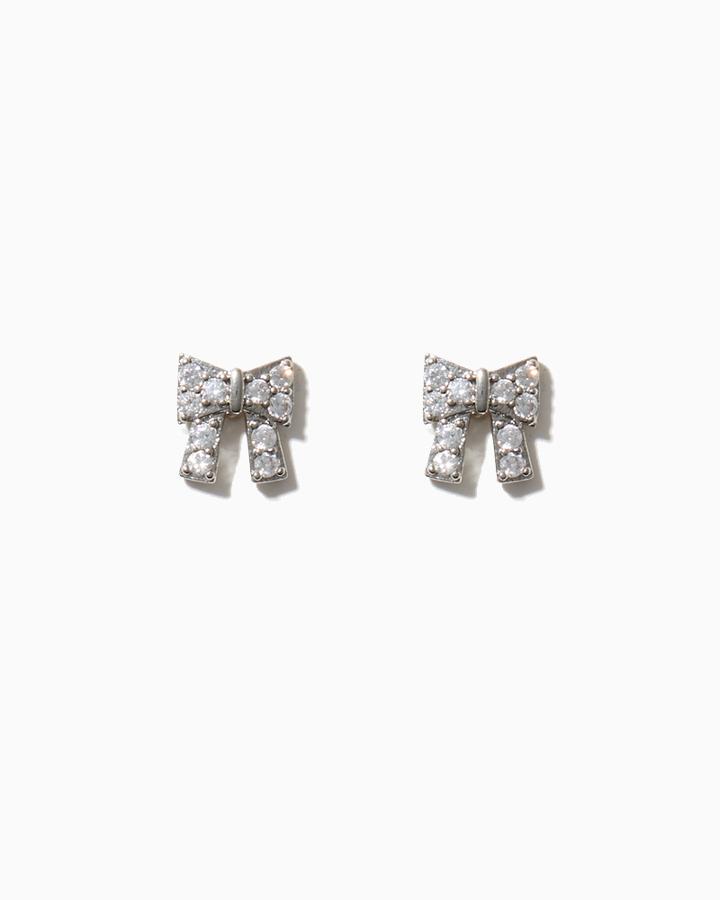 Charming Charlie Sparkling Bow Earrings