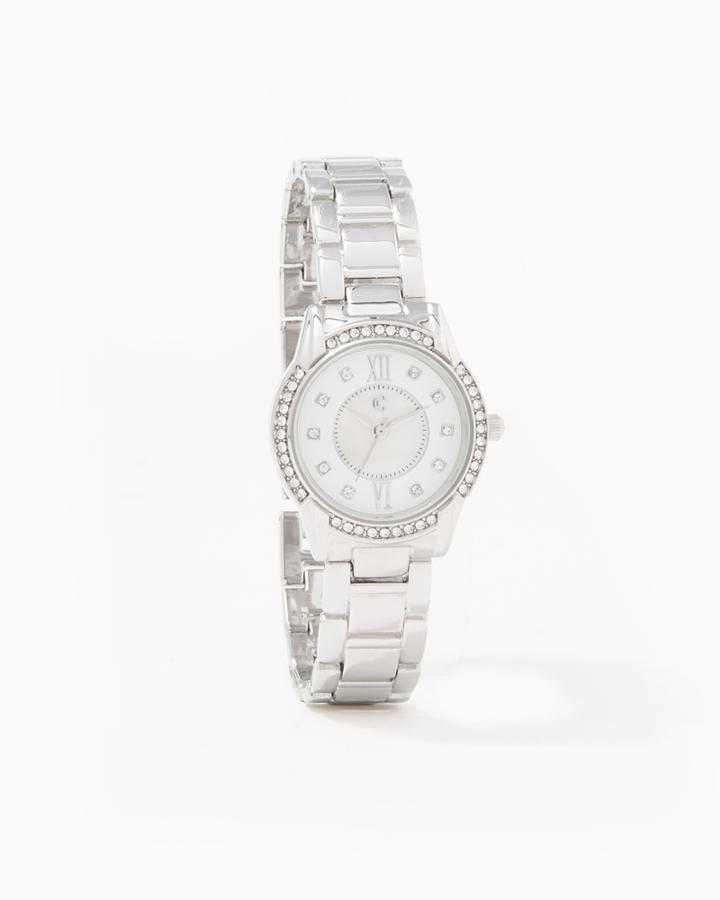Charming Charlie Mason Sparkling Bezel Watch