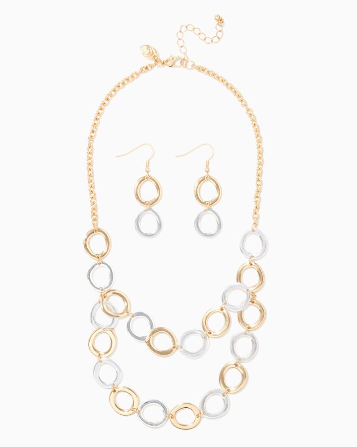 Charming Charlie Mixed Bubbles Necklace Set