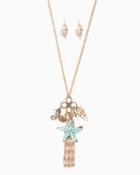 Charming Charlie Starfish Discovery Pendant Necklace Set