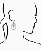 Charming Charlie Lucky Hammered Teardrop Earrings