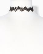 Charming Charlie Floral Lace Choker Necklace