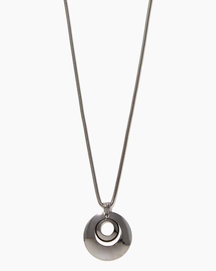 Charming Charlie Spherical Long Pendant Necklace
