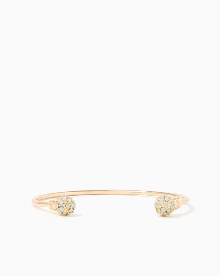 Charming Charlie Double Gems Open Cuff