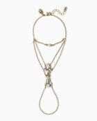 Charming Charlie Patina Love Hand Chain