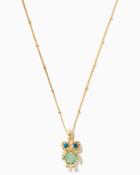 Charming Charlie Delicate Owl Pendant Necklace